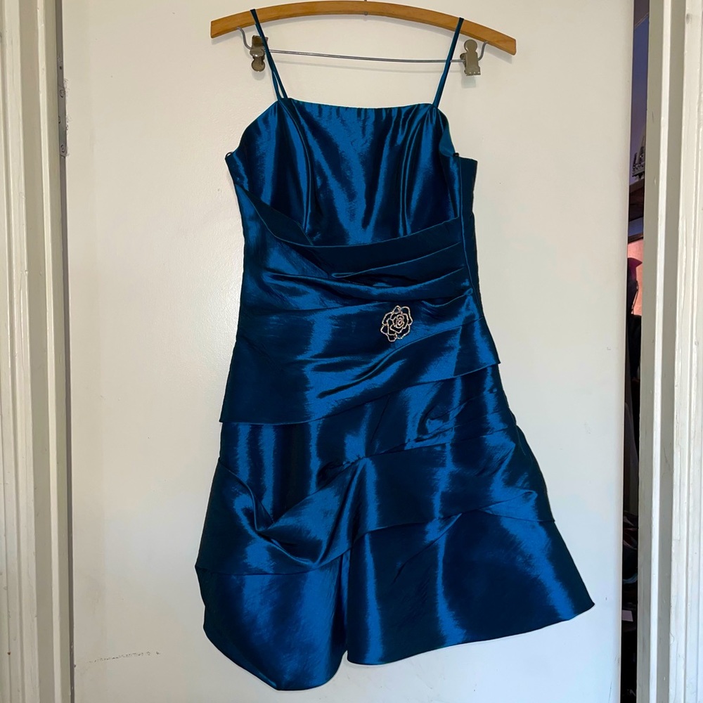 Special Occasion Teal Dress